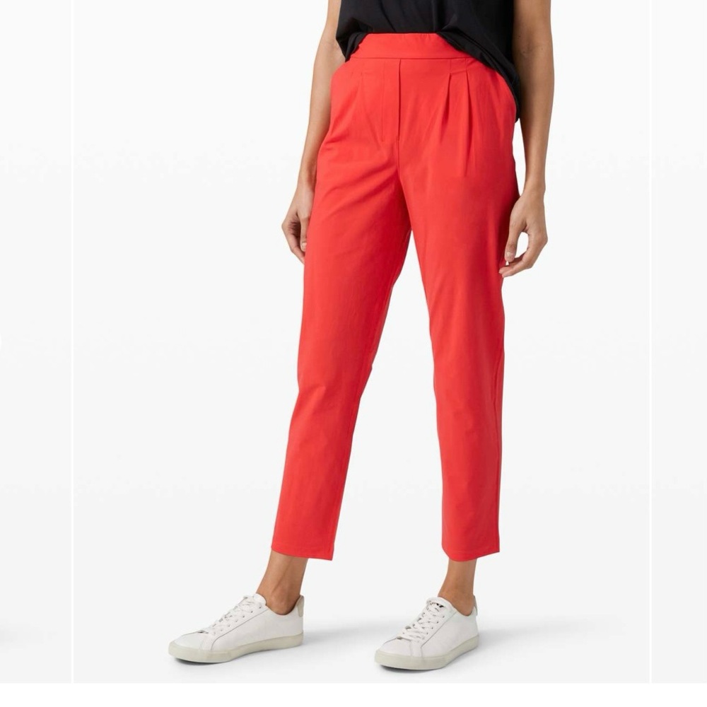 Lululemon Your True Trouser High Rise Pant Carnation Red Size 4